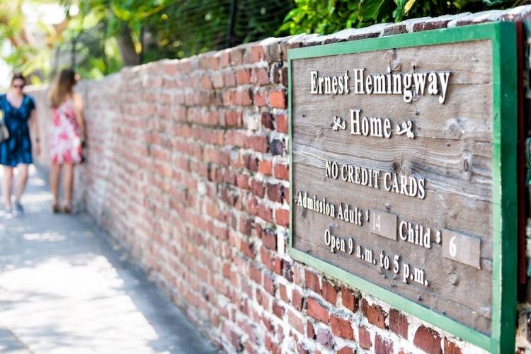 Museum signage outside of a Key West museum