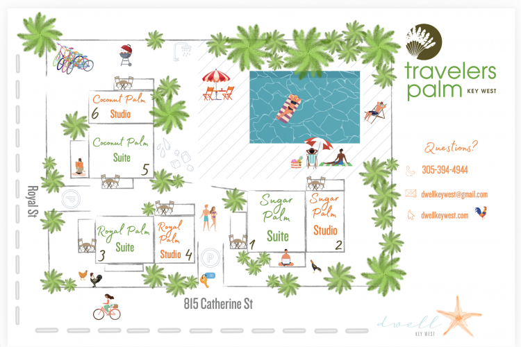 Map of Travelers Palm Boutique Hotel