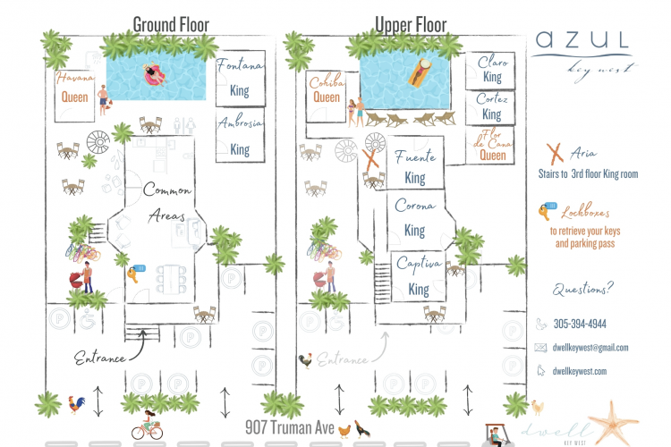 Map of Azul Key West Historic Hotel