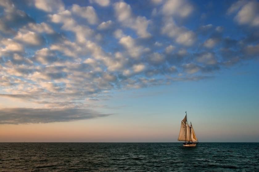 schooner on the water in Key west